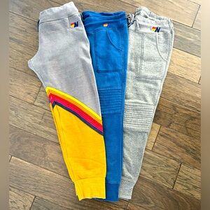 Aviator Nation sweatpants x3 , 1 size M et 2 sizes S.
